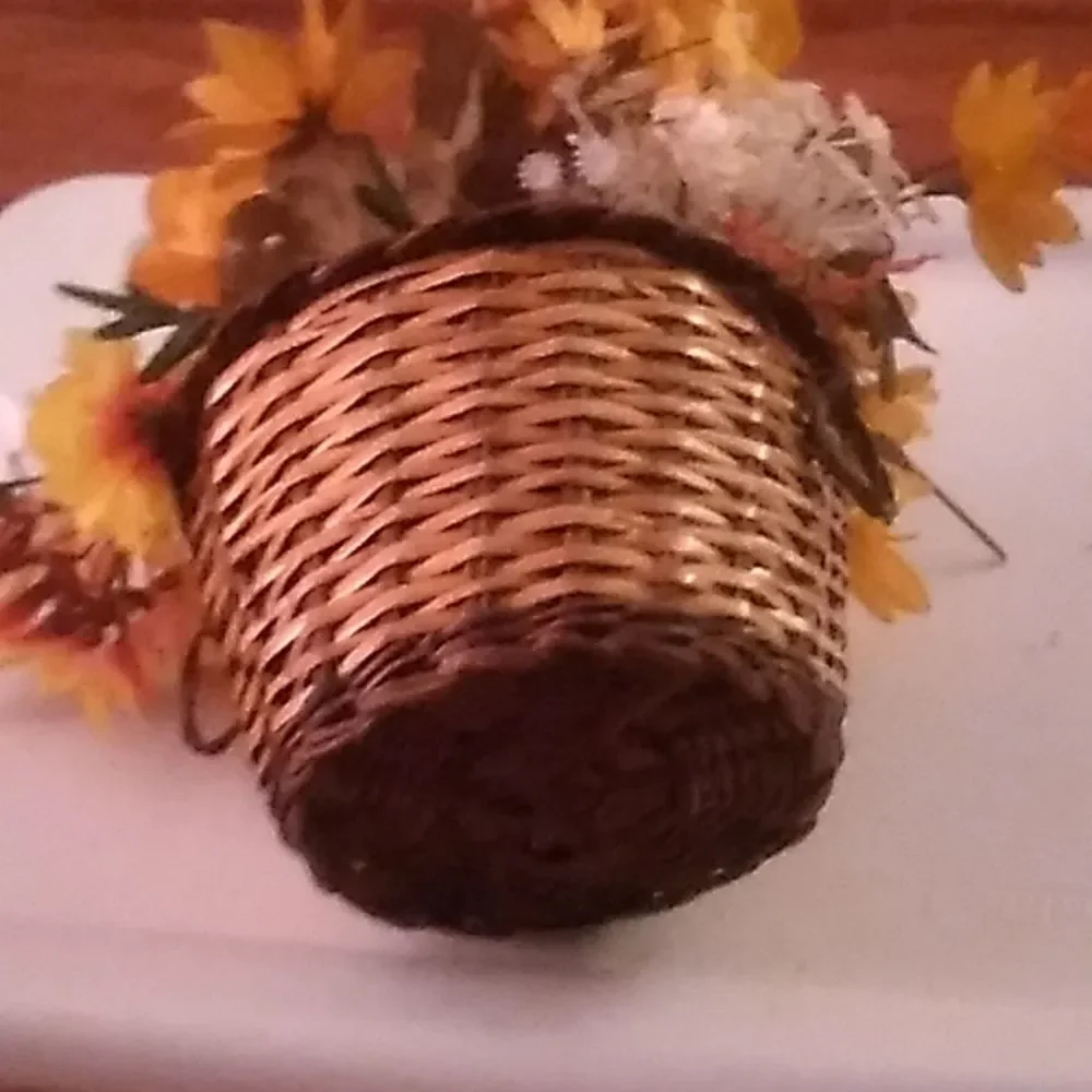 Faux Flower Basket
